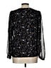Boden 100% Polyester Black Long Sleeve Blouse Size 10 - photo 2