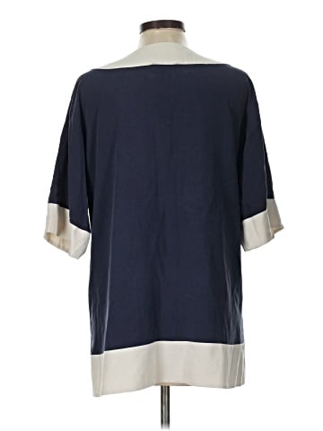 Tory Burch Short Sleeve Silk Top (view 2)