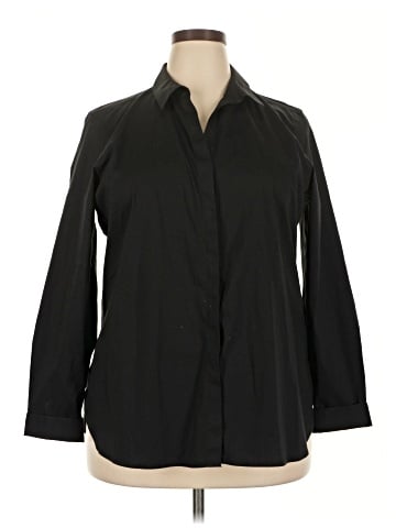 Foxcroft 3/4 Sleeve Button-Down Shirt (view 1)
