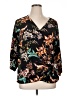 Worthington Black 3/4 Sleeve Blouse Size 0X - photo 1