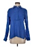 Gap 100% Linen Blue Long Sleeve Blouse Size XS - photo 1