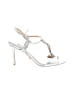 Badgley Mischka Silver Heels Size 7 1/2 - photo 1