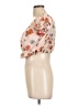 LUCA + GRAE 100% Polyester Tan Short Sleeve Blouse Size L - photo 5