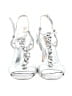 Badgley Mischka Silver Heels Size 7 1/2 - photo 2