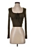 Shein Brown Long Sleeve Top Size 2 - photo 1