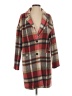 Prettygarden 100% Polyester Plaid Red Coat Size S - photo 1