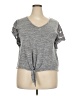 Maurices Gray Short Sleeve Top Size XXL - photo 1
