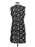 Nine West Graphic Black Casual Dress Size L - photo 2