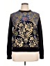 Tory Burch Floral Blue Pullover Sweater Size XL - photo 1