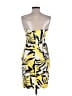 Express Design Studio Graphic Yellow Cocktail Dress Size 6 - photo 2
