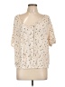 Torrid Ivory Short Sleeve Blouse Size Lg Plus (0) - photo 1