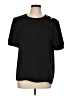 alex & lili 100% Polyester Black Short Sleeve Top Size L - photo 1
