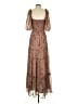 Storia 100% Polyester Brown Casual Dress Size S - photo 2