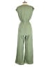 H&M 100% Polyester Solid Green Jumpsuit Size 18 - photo 2