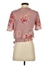 Xhilaration 100% Polyester Pink Short Sleeve Blouse Size S - photo 2
