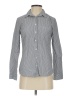 J.Crew 100% Cotton Chevron-herringbone Gray Long Sleeve Button-Down Shirt Size 4 (petite) - photo 1