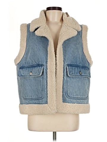 Zara Denim Vest (view 1)