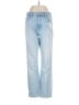 Good American 100% Cotton Hearts Blue Jeans Size 4 - photo 1