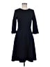 L.K. Bennett Solid Blue Casual Dress Size 6 - photo 1
