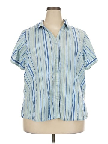 Basic Editions Short Sleeve Blouse (view 1)