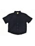 Thereabouts 100% Cotton Solid Black Short Sleeve Button-Down Shirt Size 6 - 7 - photo 1