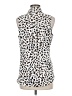 Express Outlet 100% Polyester Animal Print Ivory Sleeveless Blouse Size M - photo 2
