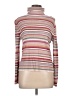 Sigrid Olsen Stripes Tan Turtleneck Sweater Size L - photo 1