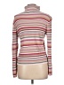 Sigrid Olsen Stripes Tan Turtleneck Sweater Size L - photo 2