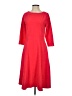 Lands' End Solid Red Casual Dress Size S - photo 1