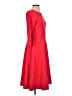 Lands' End Solid Red Casual Dress Size S - photo 4
