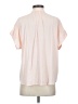 Point Sur 100% Viscose Pink Short Sleeve Blouse Size XS - photo 2