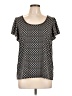 Max Studio Black Short Sleeve Top Size L - photo 1