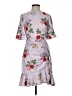 Keepsake 100% Polyester Print Gray Casual Dress Size S - photo 1