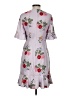 Keepsake 100% Polyester Print Gray Casual Dress Size S - photo 2