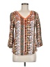 Miami Orange 3/4 Sleeve Blouse Size M - photo 1