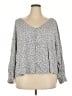 Old Navy 100% Viscose Gray Long Sleeve Blouse Size 2X - photo 1