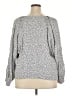 Old Navy 100% Viscose Gray Long Sleeve Blouse Size 2X - photo 2