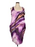 Unbranded 100% Polyester Graphic Purple Cocktail Dress Size 3XL - photo 1