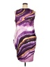 Unbranded 100% Polyester Graphic Purple Cocktail Dress Size 3XL - photo 2
