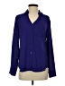 Express 100% Polyester Purple Long Sleeve Blouse Size S - photo 1