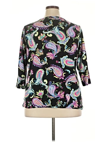 Caribbean Joe 3/4 Sleeve Blouse (view 2)