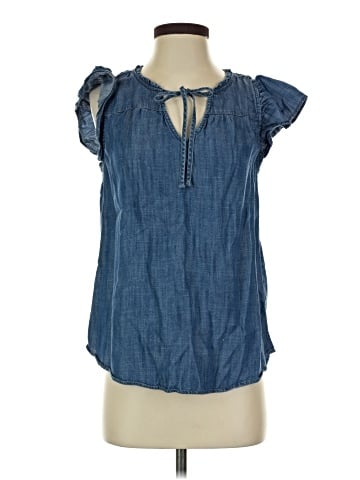 LC Lauren Conrad Short Sleeve Blouse (view 1)