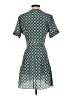 Sandro 100% Silk Argyle Teal Casual Dress Size 36 waist - photo 2