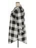 White Mark 100% Polyester Checkered-gingham Gray 3/4 Sleeve Blouse Size 2X - photo 5
