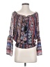 Venus 100% Polyester Blue 3/4 Sleeve Blouse Size 2 - photo 1