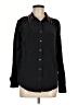Equipment 100% Silk Black Long Sleeve Silk Top Size M - photo 1