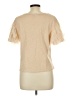 Lea & Viola 100% Cotton Tan Short Sleeve Top Size L - photo 2