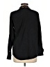 Equipment 100% Silk Black Long Sleeve Silk Top Size M - photo 2