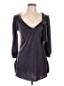 Assorted Brands Gray Purple 3/4 Sleeve Blouse Size 10 - photo 1