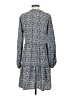 Nine West 100% Polyester Print Gray Casual Dress Size S - photo 2